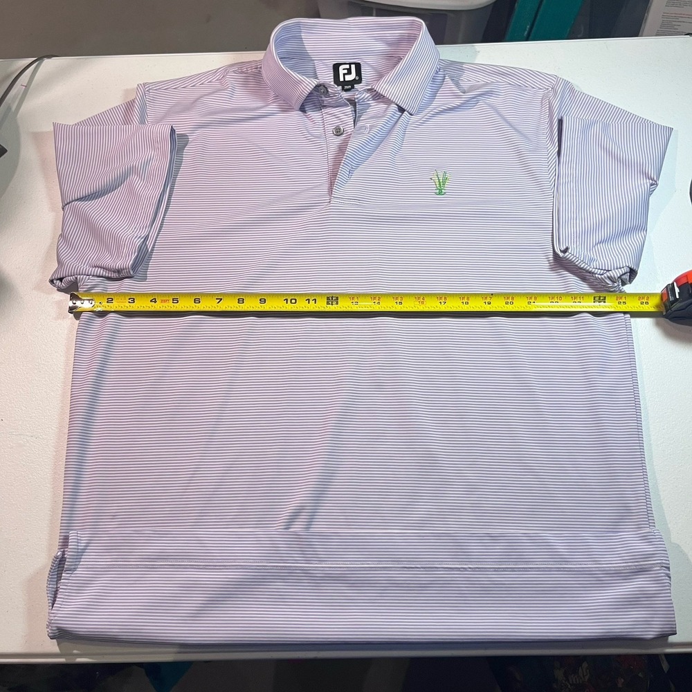 FootJoy Performance Golf Polo‎ Shirt Mens XL Lavender Stripe  awesome pattern